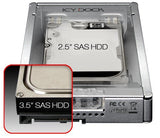 Icy Dock Adaptador Icydock 2,5 -> 3,5 Sas Ssd&Hdd Mb982ip-1s-1 Si
