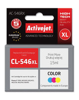Tinta Activejet Ac-546rx (Reemplazo Canon Cl-546xl - Premium - 15 Ml - Color)