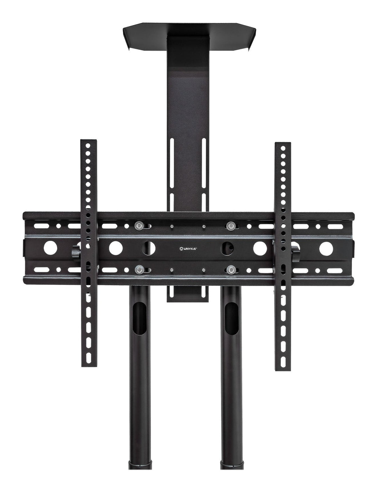 Unykach Soporte De Suelo Con Ruedas Para Pantallas 32"-75" - Bloqueo De Ruedas - Dos Bandejas - Peso Max 45kg - Vesa