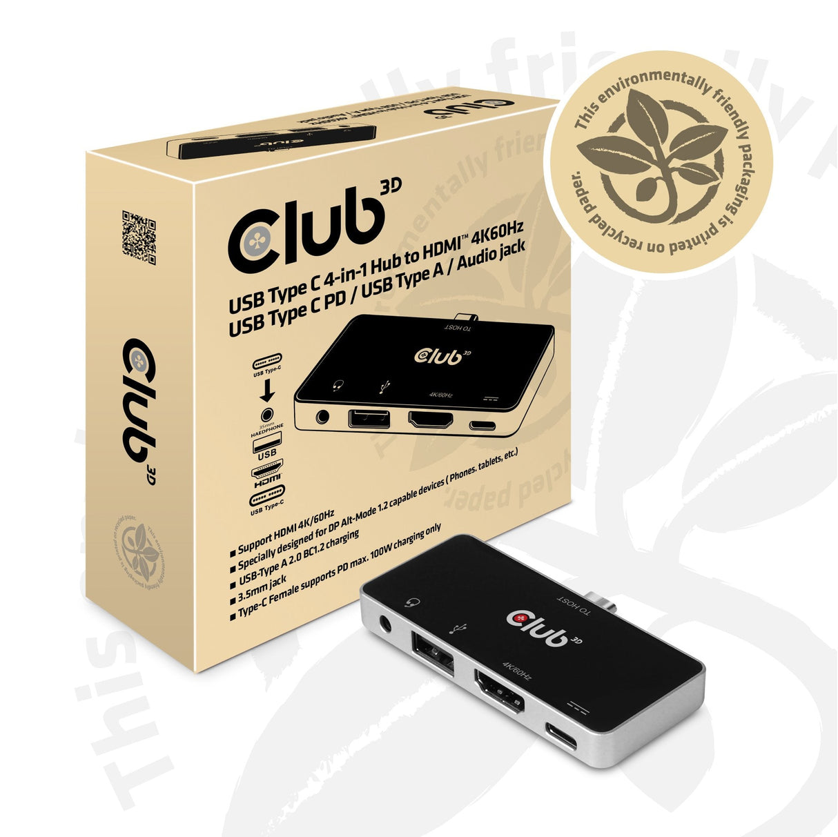 EAN 8719214471453 - CLUB3D CSV-1591 base para portátil y replicador de puertos Acoplamiento USB 3.2 Gen 1 (3.1 Gen 1) Type-C  imagen 5