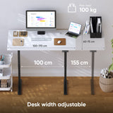Onkron Cdf222e-B Estructura Regulable Para Escritorio Eléctrico 2 Pata(S) Negro