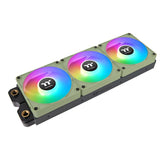 Ventilador  Thermaltake Ct140 Ex Argb Sync De Refrigeración Para Pc, Ventilador Verde Claro, Paquete De 3 Cl-F197-Pl14mg-A