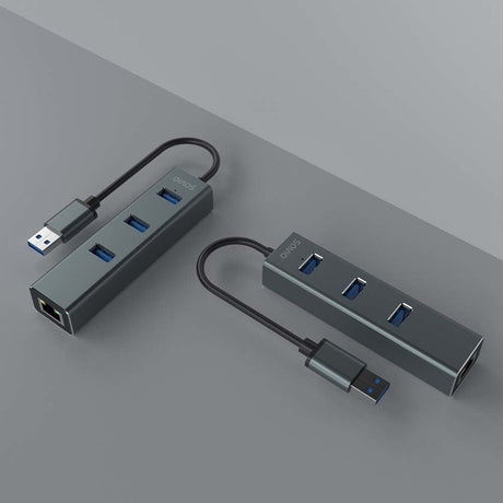 EAN 5901986047773 - Savio AK-57 USB-A - 3 x USB-A HUB with RJ-45 Gigabit Ethernet adapter 5000 Mbit/s grey USB 3.2 Gen 1 (3.1 imagen 6