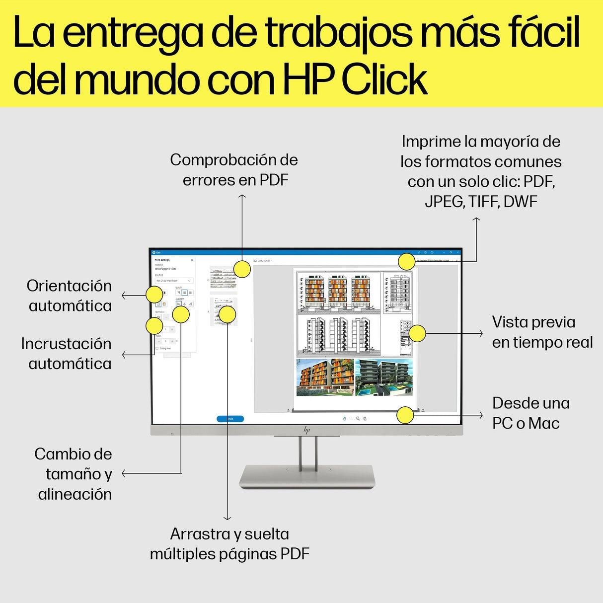 Impresora Hp Designjet T1600dr Postscript De 36 Pulgadas