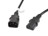 Lanberg Cable Alargador De Alimentacion 3 Metros  Ca-C13e-11cc-0030-Bk Conectores Iec320 C13 / Iec320 C14