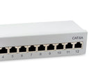 Equip Patchpanel 12x Rj45 Cat6a Ftp 1he Premium Gris Claro