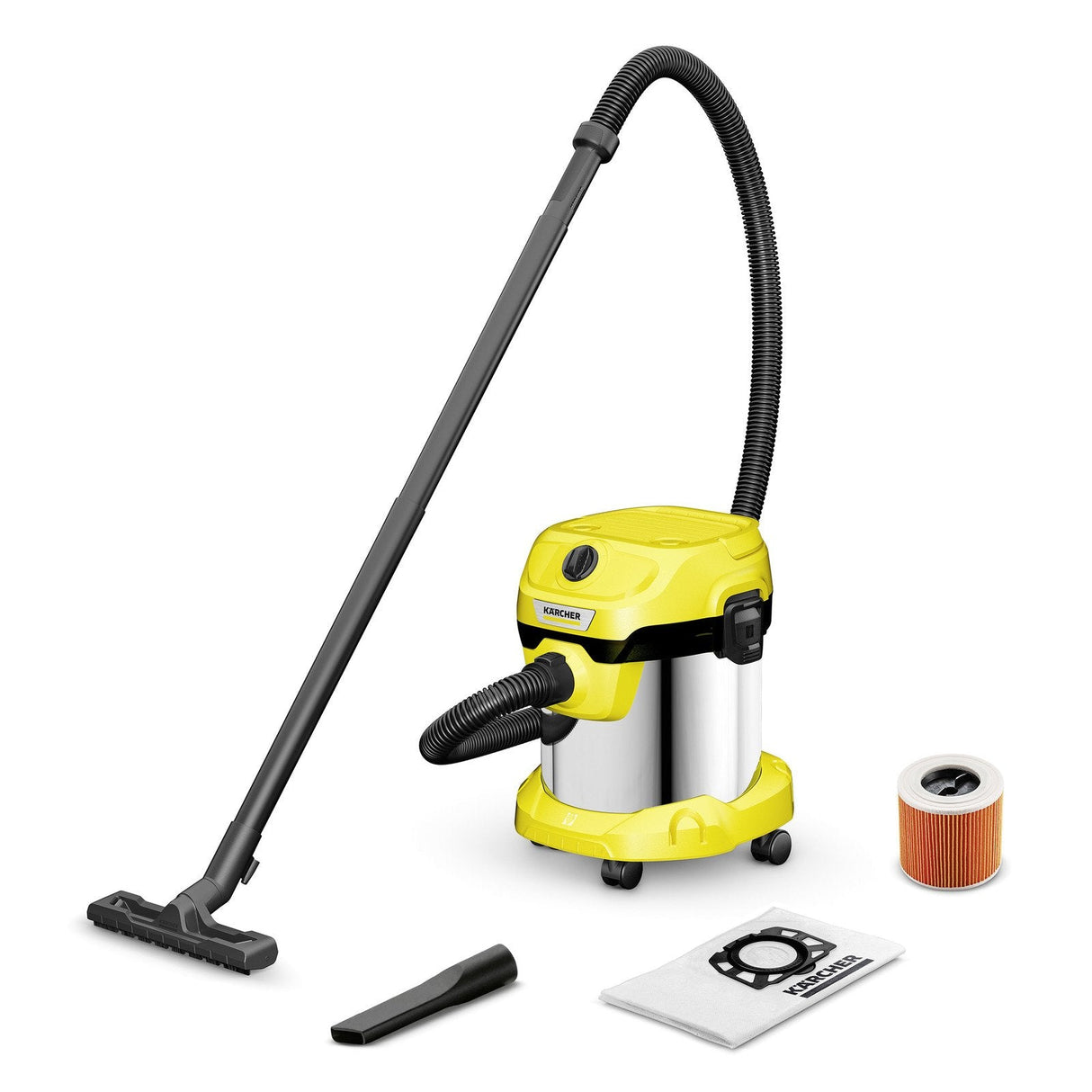 Kärcher Wd 2 Plus S V-15/4/18/C 15 L Aspiradora De Tambor Seca Y Húmeda 1000 W Bolsa Para El Polvo