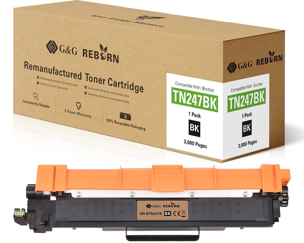G&G Reborn-Toner Compatible Con Brother Tn-247bk