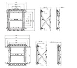 Equip Soporte De Pared Profesional Para Tv De 19"-70" - Inclinable - Gestion De Cables - Peso Max 50kg - Vesa 600x400mm