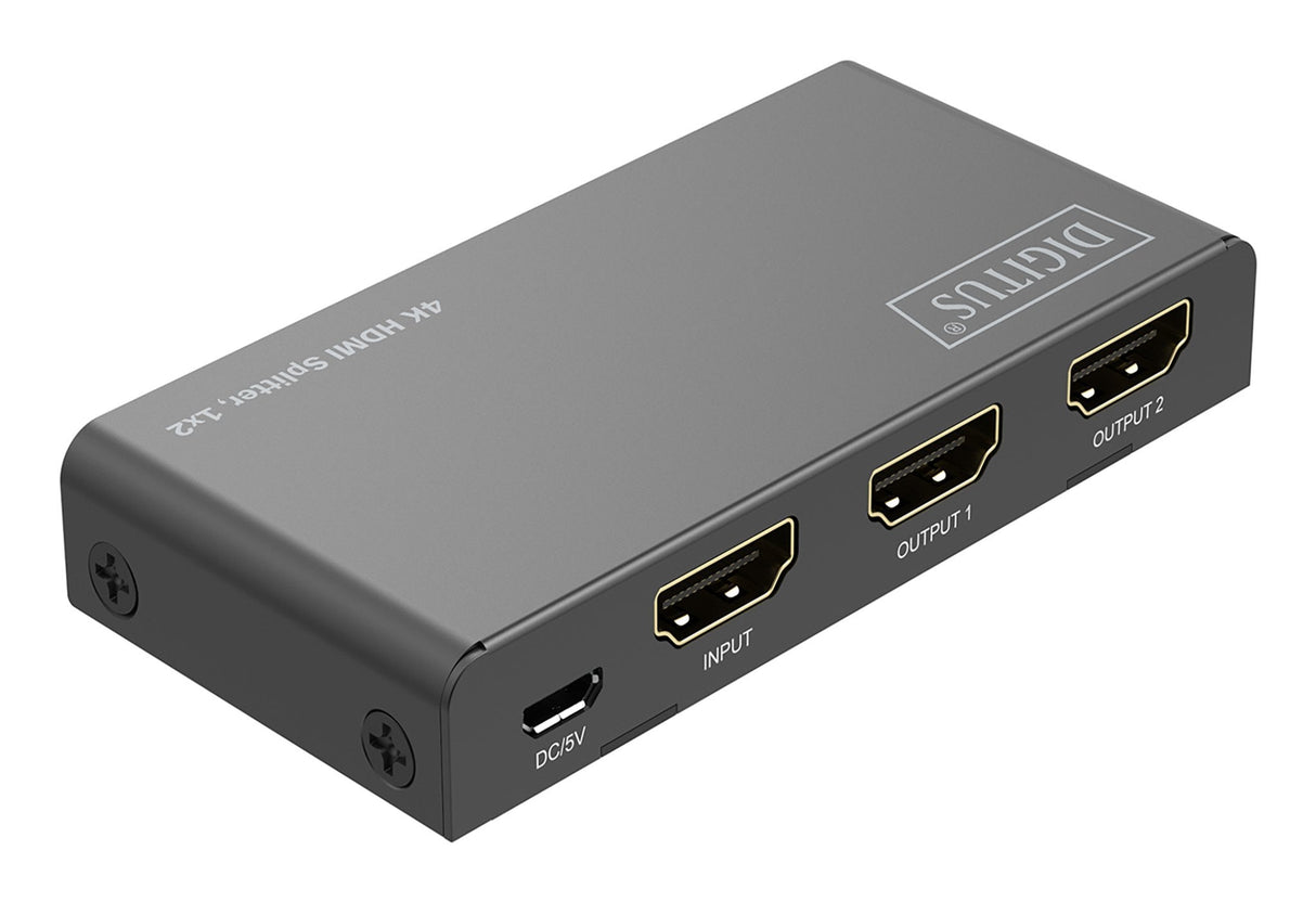 Digitus Hdmi Splitter 1x2 4k 60hz Hdcp 2.3 Edid Control