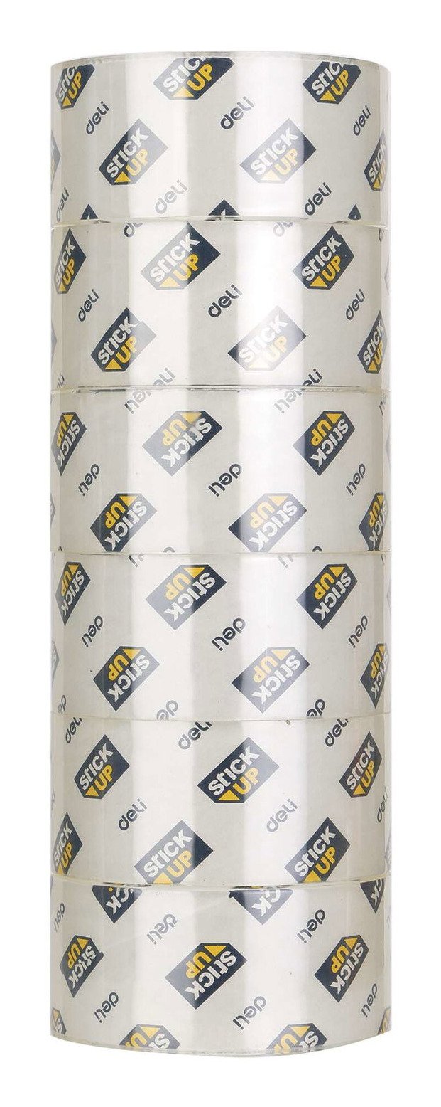 EAN 6935205376626 - Deli D265104 cinta adhesiva 66 m Transparente 6 pieza(s) imagen 7