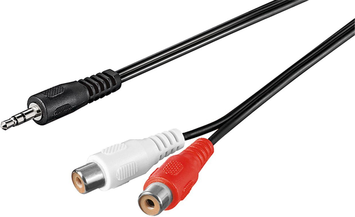 Cable  1,5m 3.5mm M (3-Pin, St) A 2xrca H