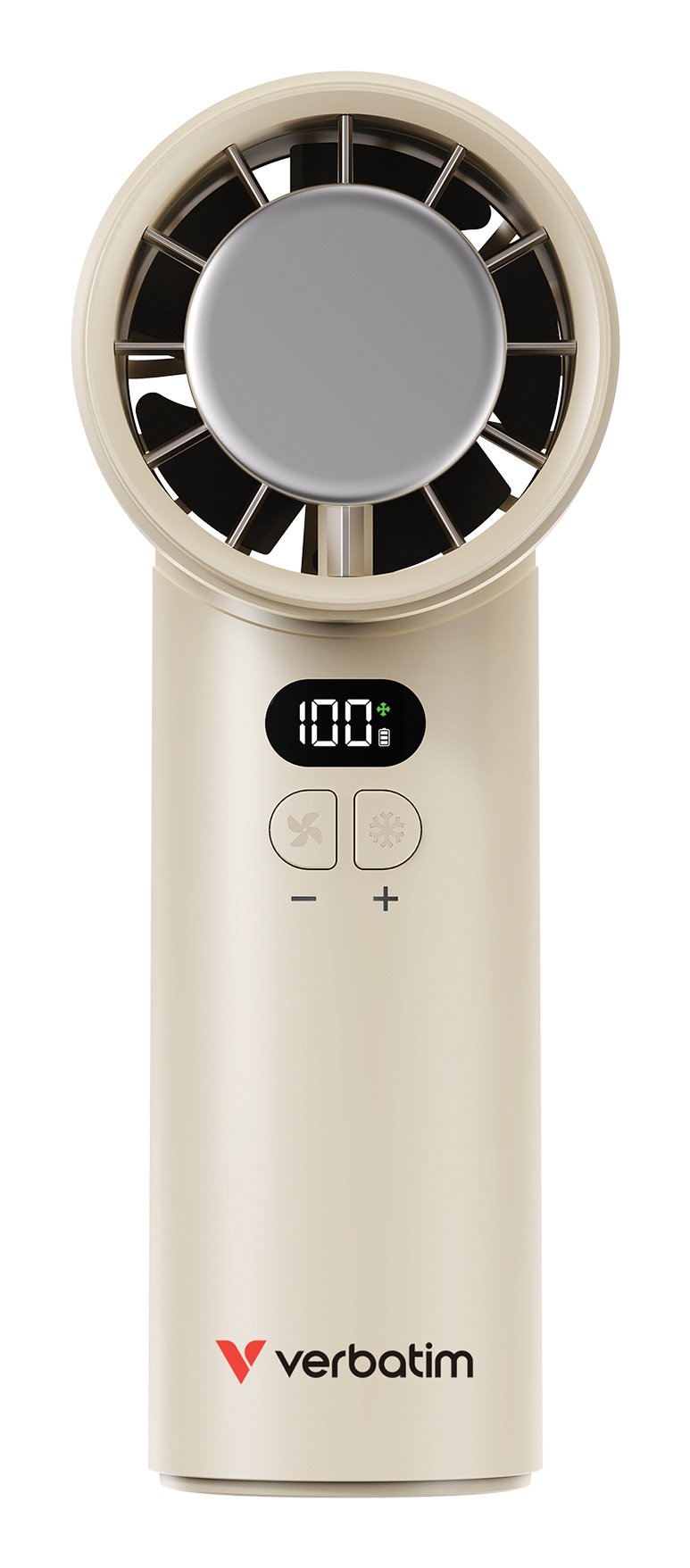 Ventilador De Mano Verbatim Cool 'N' Go Ice Touch Plata, Blanco
