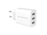Conceptronic Cargador 3port 30w,Usb-A Blanco