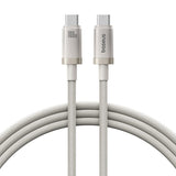 Titanium Alloy Fast Charging Cable Type-C To Type-C 100w 1m Galaxy Titanium Gold