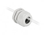 Delock Cableverschraubung Pg21 Für Flachcable Grau 2 Stück