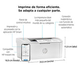 Impresora Láser Monocromo Hp Laserjet M110w Wifi Blanca