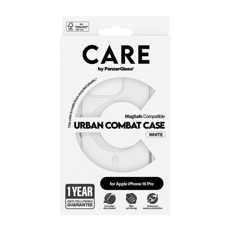 EAN 5715685004049 - PanzerGlass CARE™ by ® Urban Combat Case Transparent w. White MagSafe iPhone 16 Pro funda para teléfono m imagen 3