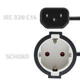 EAN 5901878539065 - Qoltec 53906 cable de transmisión Negro 0,15 m IEC 320 Schuko imagen 4