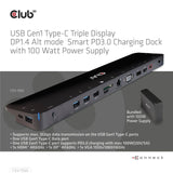 EAN 8719214472702 - CLUB3D CSV-1565 base para portátil y replicador de puertos Acoplamiento USB 3.2 Gen 1 (3.1 Gen 1) Type-C  imagen 7