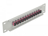Delock 10" Lwl Patchpanel 12 Port Sc Simplex Violetat 1 He Gris