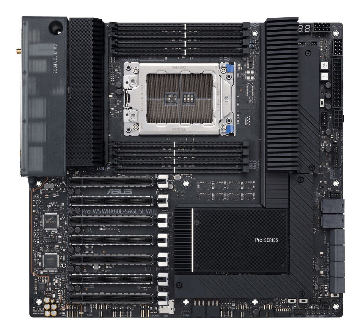 Asus Pro Ws Wrx80e-Sage Se Wifi Ii Amd Wrx80 Zócalo Swrx8 Atx Extendida