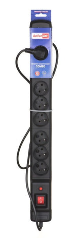 EAN 5901443115632 - Activejet COMBO 9GN 3M base múltiple 9 salidas AC Interior Negro imagen 3