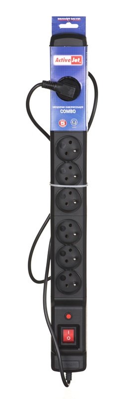 EAN 5901443115632 - Activejet COMBO 9GN 3M base múltiple 9 salidas AC Interior Negro imagen 3