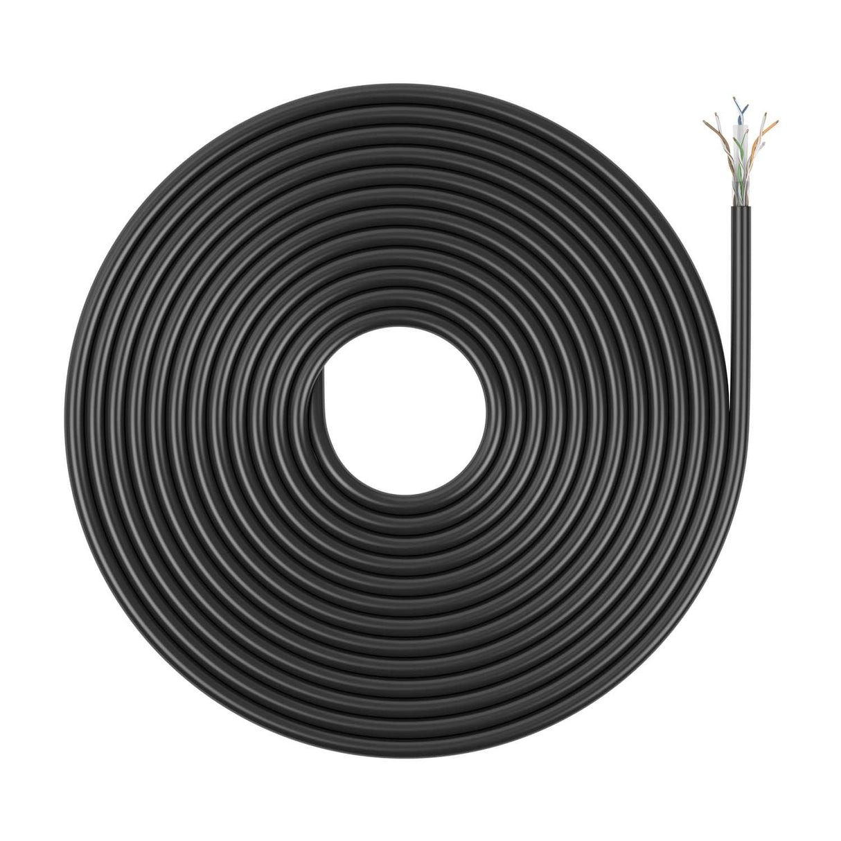 Aisens Bobina Cable Exterior Rj45 Cat.6 Utp Rigido Cca Awg23 - 305m - Negro