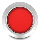 Drucktaster Zum Einbau 22 Mm 5 X Lötanschluss Taster Flach Plastik Led Rot