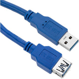 Techly 1.0m Usb 3.0 A M/F Cable Usb 1 M 3.2 Gen 1 (3.1 Gen 1) Usb A Azul