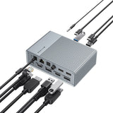 EAN 0817110016421 - HYPER HDG215-EU base para portátil y replicador de puertos Alámbrico USB 3.2 Gen 1 (3.1 Gen 1) Type-C Pla imagen 2