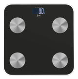 Jata Bathroom Smart Scale Digital Lcd Up To 15 Users Black Hbas1155