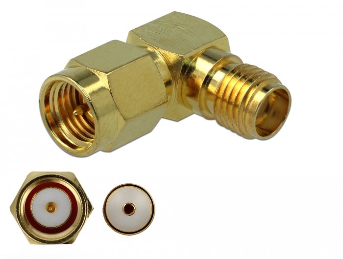 Delock Adaptador Sma Macho A Sma Hembra 90° 3 Ghz