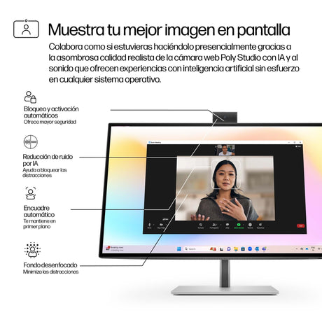 EAN 5715063748862 - HP Series 7 Pro 27 inch 4K Conferencing Monitor - 727pm pantalla para PC 68,6 cm (27") 3840 x 2160 Pixele imagen 8