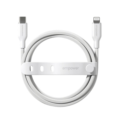 EAN 5715685027710 - PanzerGlass empower by ® Racing 60W USB-C to Lightning Cable | USB 2.0 | 1.2M | Silver White cable USB Bl imagen 4