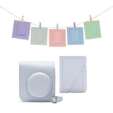 Fujifilm Instax Mini 12 Accesorios Kit Clay White Funda Instax Mini 12 + Álbum De Fotos + Paquete De 10 Tarjetas
