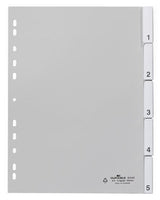 Ordnerregister Vollformat 1-5 Din A4