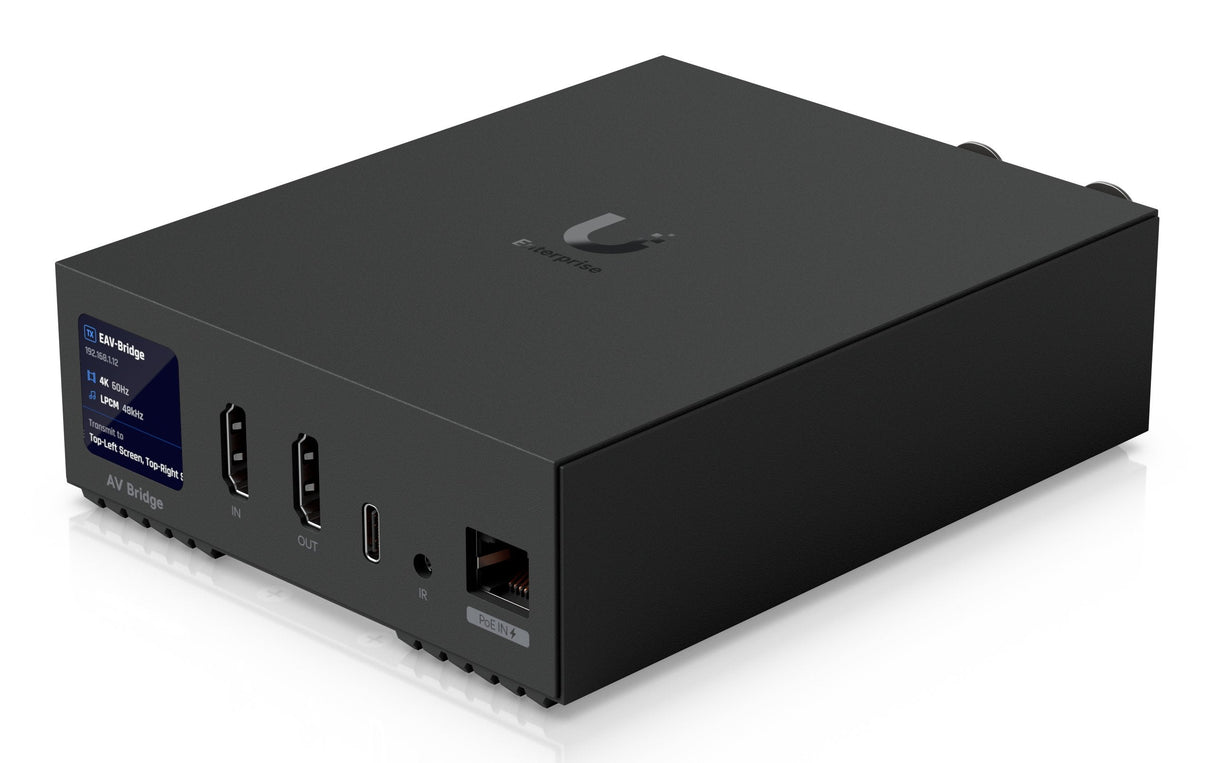Ubiquiti Eav-Bridge Enterprise Audio/Video Bridge 4k60 Hdmi Xlr Poe+