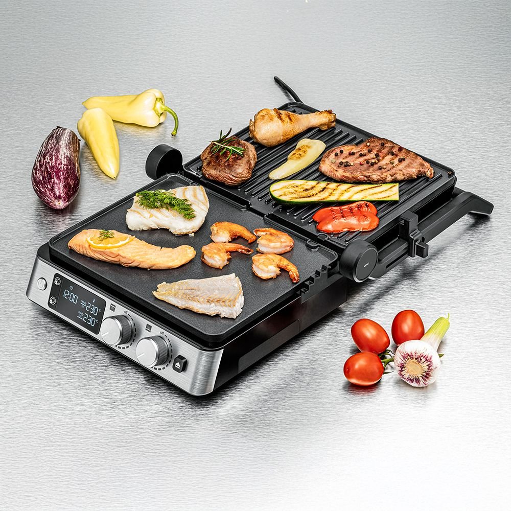 Rommelsbacher Kontaktgrill Kg 2025 (Edelstahl/Negro, 2.000 Watt) Kg 2025