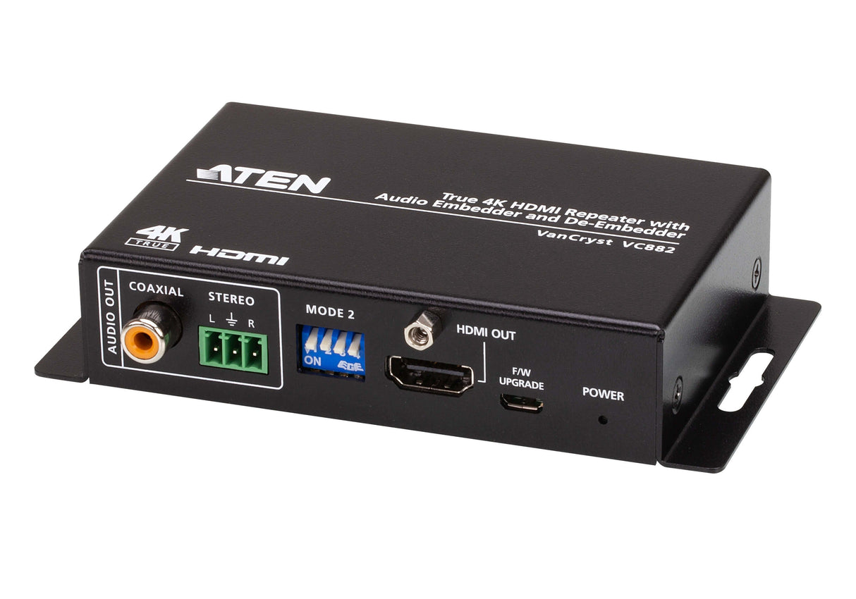 EAN 4710469341076 - ATEN VC882 Repetidor de señales AV Negro imagen 1