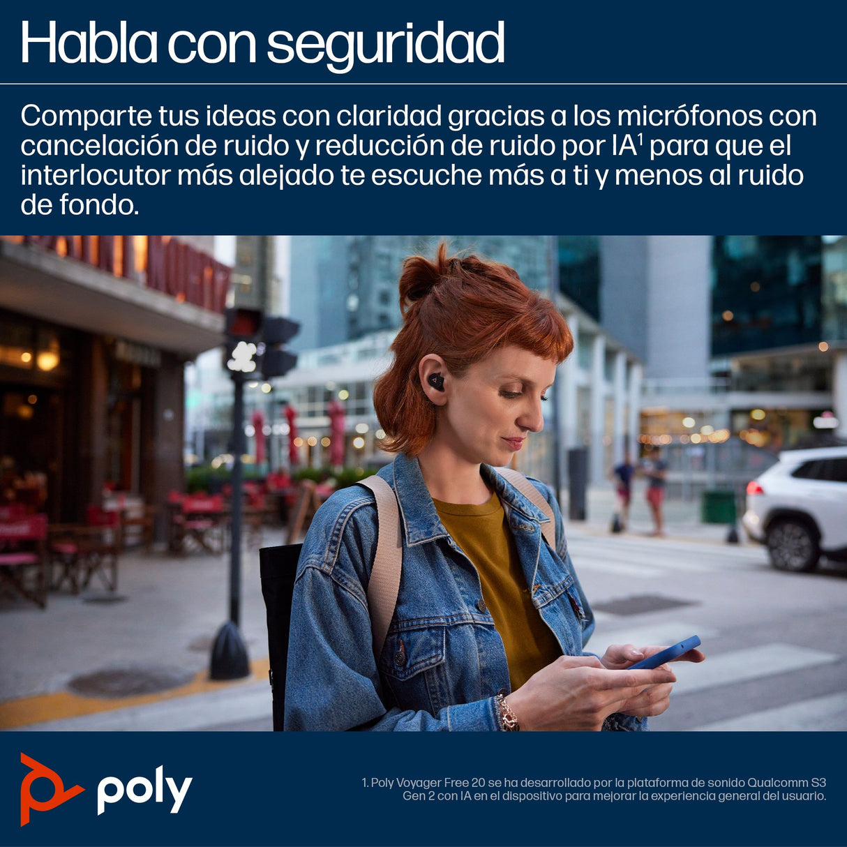 EAN 198122945344 - HP Poly Voyager Free 20 Gray Earbuds +Basic Charge Case Customer Special 1 Inalámbrico Dentro de oído Llam imagen 7