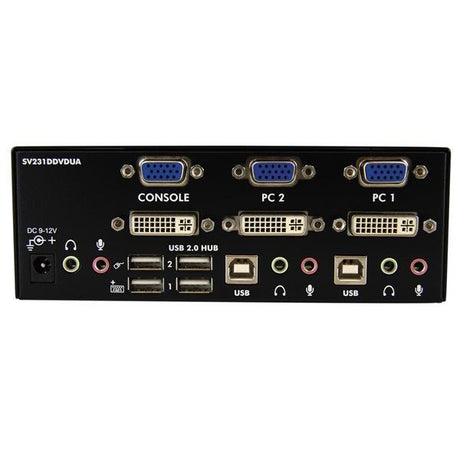 EAN 0065030835725 - StarTech.com SV231DDVDUA interruptor KVM Negro imagen 3