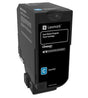 EAN 0734646601344 - Lexmark 74C20C0 cartucho de tóner 1 pieza(s) Original Cian imagen 1