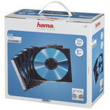 Hama 00051270 Estuche Delgado Para Cd - Caja De 100 - Transparente Y Negro