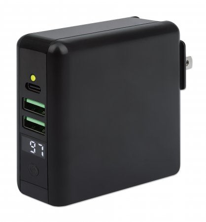 Cargador De Viaje Y Power Bank Manhattan 4 En 1 8.000mah
