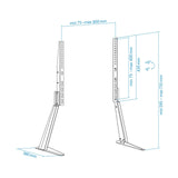 Soporte Mesa At-Imperial Pantalla Incl 32-70 Negro