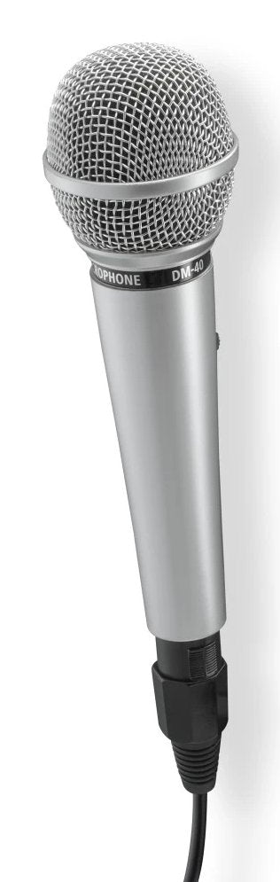 Hama Jam Star Microfono Dinamico - Cable 3m - 100hz - Jack 3.5mm - Cardioide - 600 Ohm - 170x52x52mm - Plata