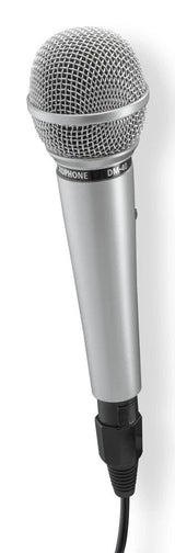 Hama Jam Star Microfono Dinamico - Cable 3m - 100hz - Jack 3.5mm - Cardioide - 600 Ohm - 170x52x52mm - Plata