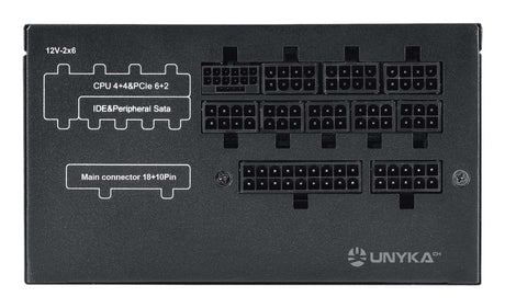 EAN 8436617921407 - UNYKAch UK213850 unidad de fuente de alimentación 18+10 pin ATX Negro imagen 3